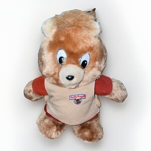 Teddy Ruxpin Little Boppers VTG Bear Plush Doll 1985 Worlds Of Wonder For Parts
